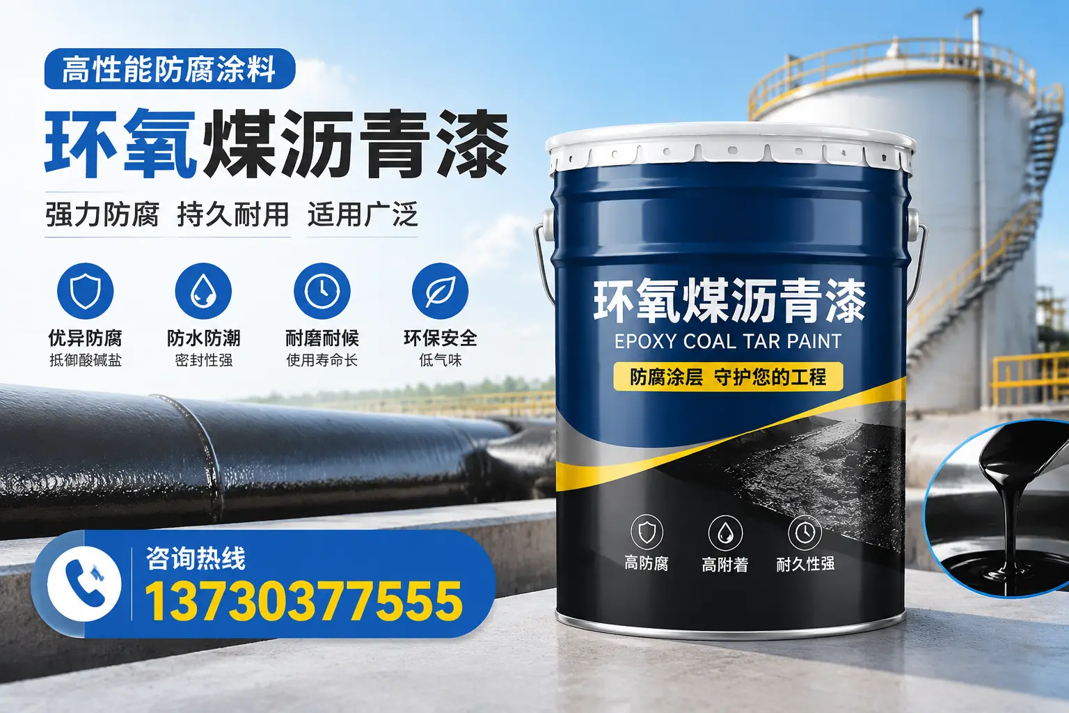环氧煤沥青漆的耐久性分析，适合保定的使用场景